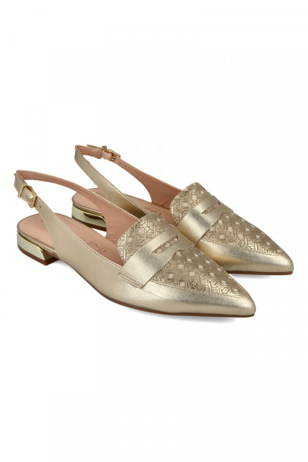 CAPELLI ROSSI SHOE Sandale ravne LIGHT-GOLD-MA