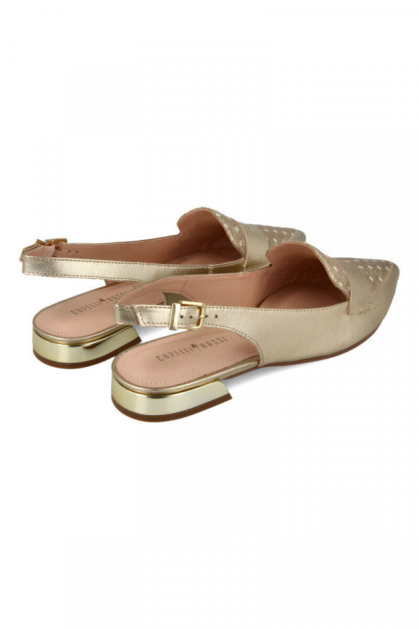 CAPELLI ROSSI SHOE Sandale ravne LIGHT-GOLD-MA - Image 4