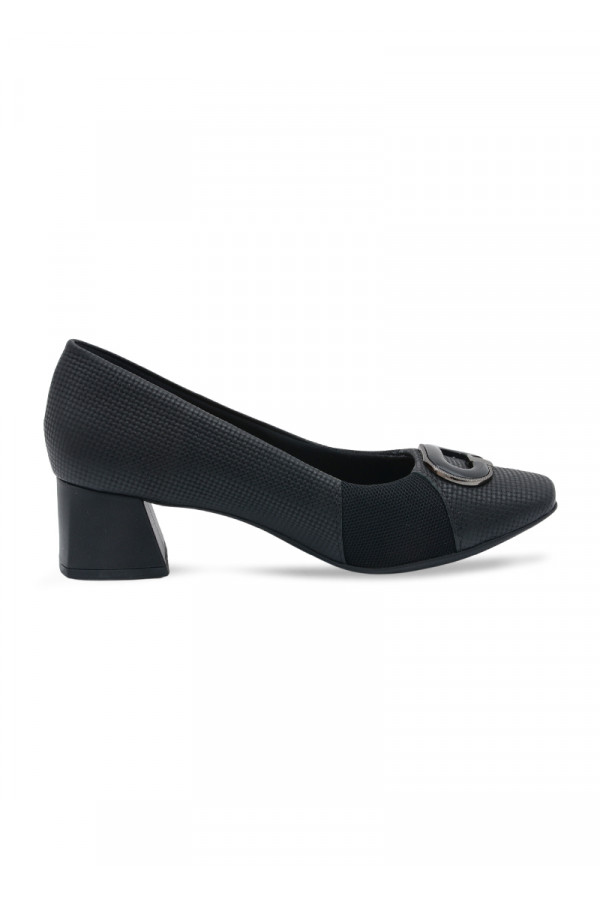 USAFLEX PUMP BLOCK-HEEL-BLACK-PRINTED - Image 4