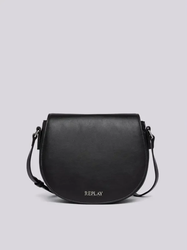 SOLID-COLOUR SADDLE BAG -