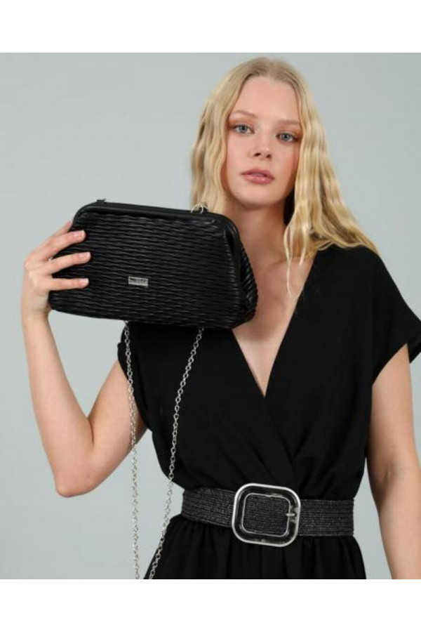 DOCA EVENING BAG (34X16.5X8) Torbe BLACK - Image 3