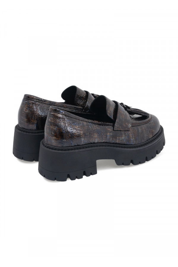 BUENO SHOES Cipele ravne BROWN-BLUE - Image 4