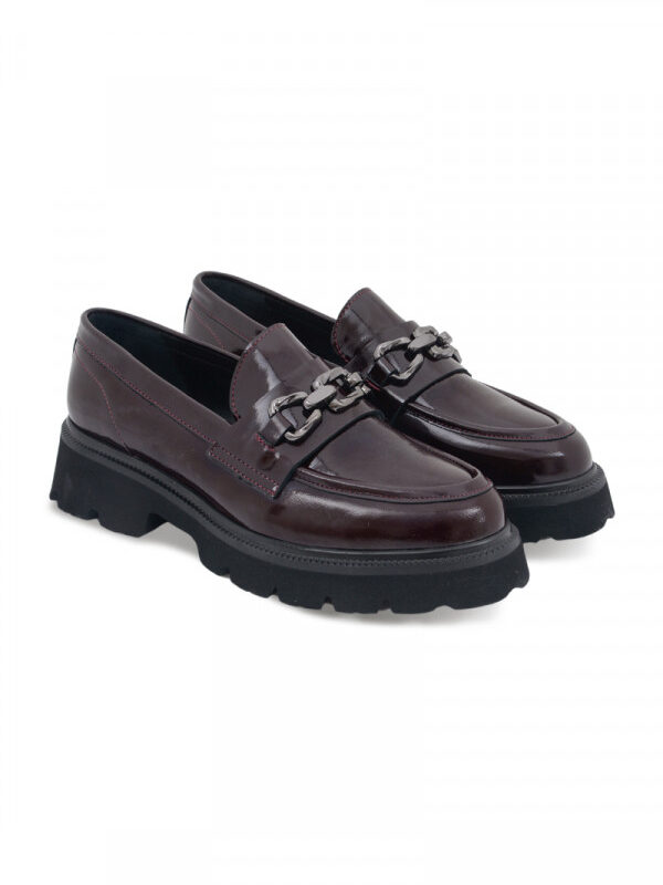 NOA NOIR SHOES Cipele ravne WRINKLED-PATENT