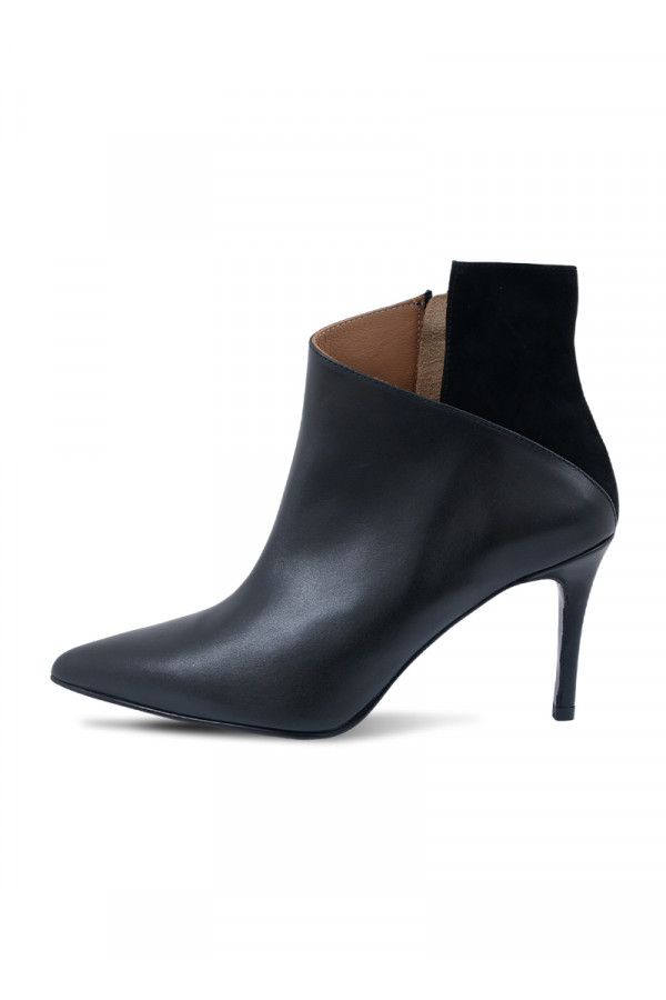 NOA NOIR BOOTS Čizme potpetica BLACK-LEATHER-BLACK-SUEDE - Image 2