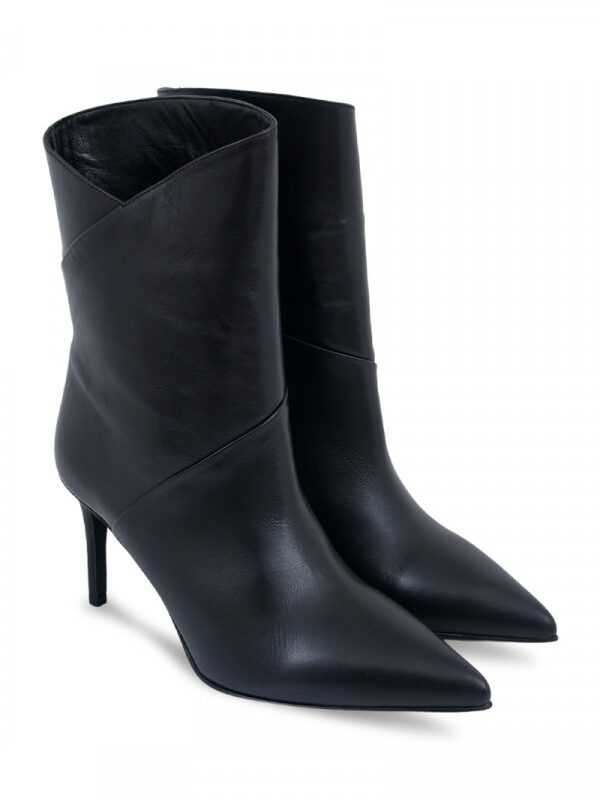 NOA NOIR BOOTS Čizme potpetica BLACK-LEATHER