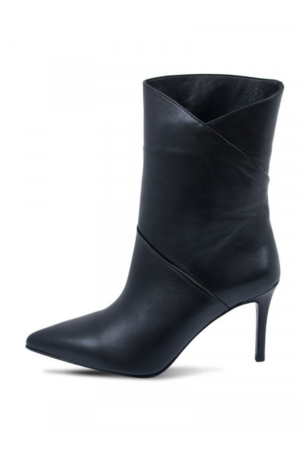 NOA NOIR BOOTS Čizme potpetica BLACK-LEATHER - Image 2