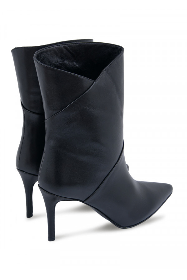 NOA NOIR BOOTS Čizme potpetica BLACK-LEATHER - Image 4