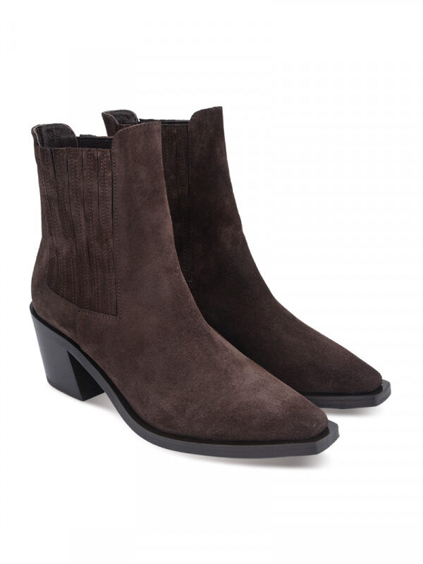 NOA NOIR BOOTS Čizme potpetica BROWN