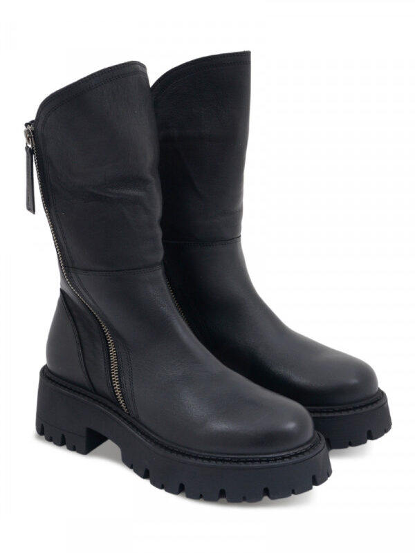 BUENO BOOTS Čizme ravne BLACK