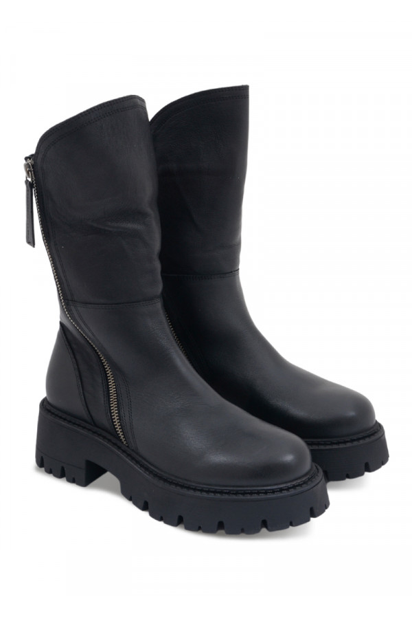 BUENO BOOTS Čizme ravne BLACK