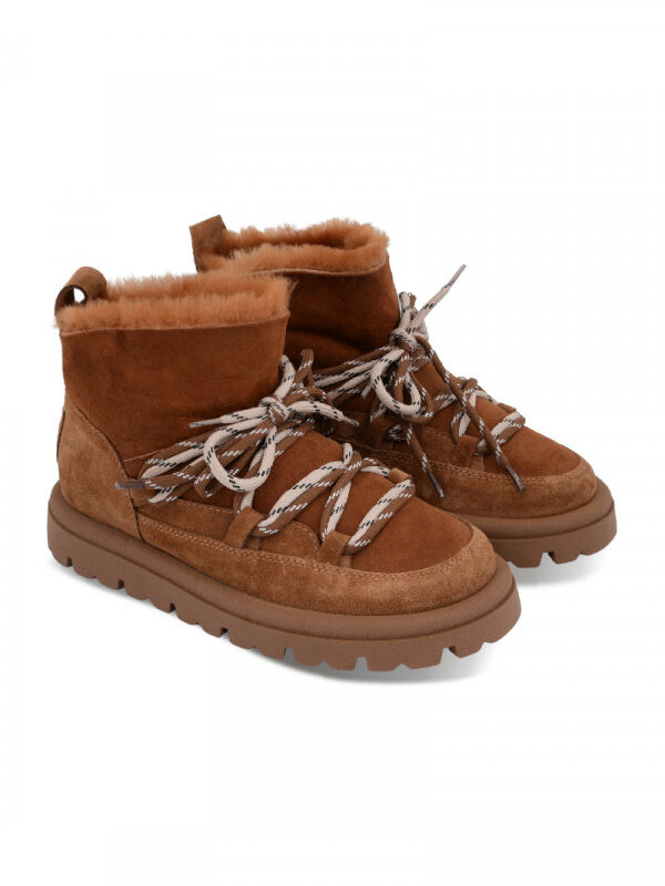 NOA NOIR boots Čizme ravne CAMEL