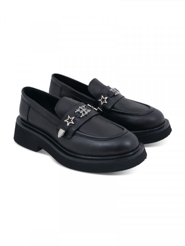 PIXY shoes Cipele ravne BLACK-NAPLACK