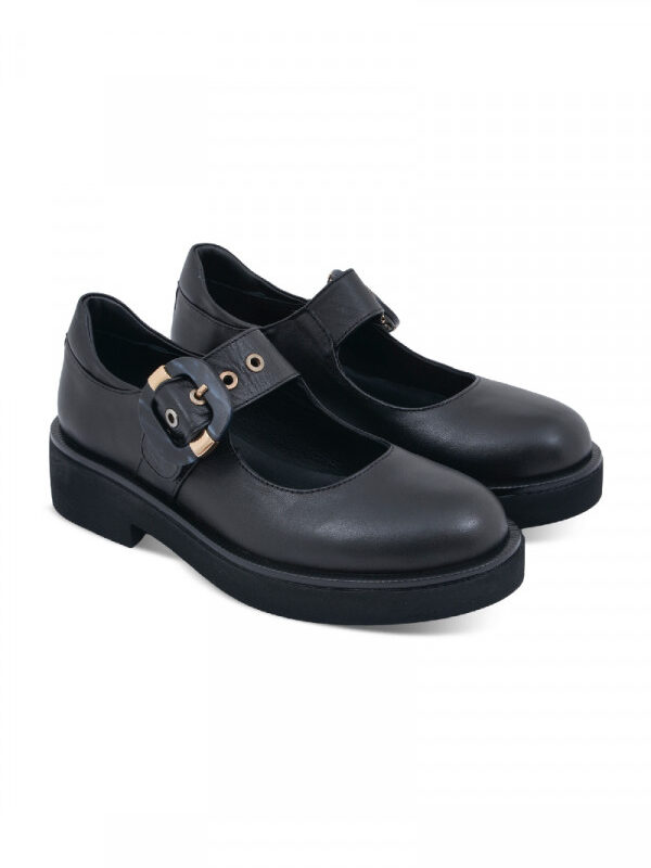 shoes Cipele ravne BLACK-NAPA